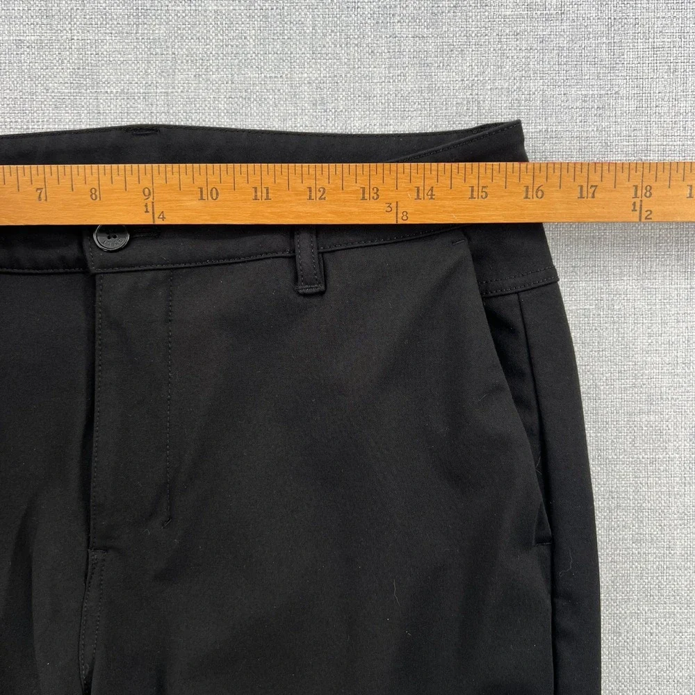 BYLT Everyday Pant 2.0 Men 32 Black Slim Fit Stretch Chino Tapered Work Commuter